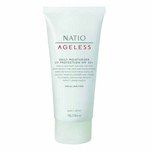 Natio Ageless SPF 30 Plus Daily Moisturiser UV Protection 75g