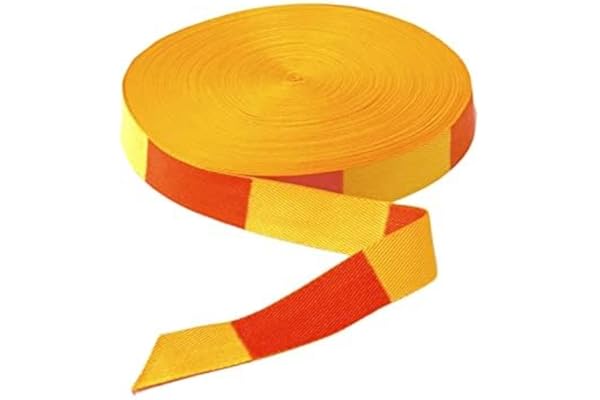 UGOJUDO Rouleau de Ceinture de Judo Jaune Orange 50 mètres
