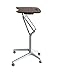 Produktbild Ergoneer stilvolle Design Höhe verstellbar Mobile Laptop Schreibtisch Warenkorb | Premium Sit-Stand Rolling Laptop Arbeitsplatz über dem Bett | Luxus-Multifunktions-Tischständer für Freizeit-Leben (Nussbaum)