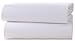 Clair de Lune Cot Cotton Jersey Fitted Sheets (Pack of 2, White)