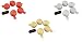 Produktbild LED Baumkugeln Weihnachtsbaum Christbaum Kugeln mit Fernbedienung, 15er Set - ohne nervigen Kabelsalat (5x Gold , 5x Silber , 5x rot)