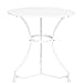 Produktbild Butlers Century Tisch in Weiß Ø 70 cm - Gartentisch aus beschichtetem Eisen - Balkontisch, Kaffeetisch, Beistelltisch