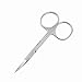 Curved Edge Eyebrow Scissor Silver Tone Makeup Tool