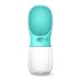 Produktbild Konesky Portable Wasserflasche Hund, Haustier Trinkspender 350ml Kätzchen Wasser Filtration (Blaue Flasche)
