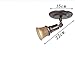 Produktbild Wisdom Einbauleuchten Retro Industrie Deckenstrahler Einzigartiges Design Dekoration Innenbe Wandlampen, Bronze Vintage Verstellbares Metall und Glas Creative Shadow 1 Gu10 8 22 15 cm