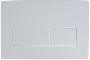 XINSENYUE Toilet Flush Plate Kits, Toilet Dual Flush Button Replacement, Compatible with Geberit UP300, UP320 Water Tanks, Compatible with Sigma01, Sigma20, Sigma30, Sigma50(White)