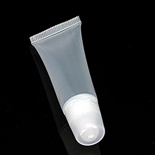 VORCOOL 10ST 8 ML leere Röhre Lippenbalsam Kosmetik-Minicontainer Gloss Clear - 4