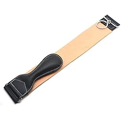 Saaqaans LS-0160 Affûtage Strop Belt Strap Nouveau cuir véritable Pour Hétéro Couper la Gorge Rasoir