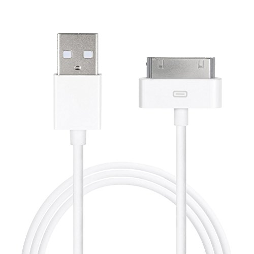iPhone 4s Cable, HQTech 1-Pack Apple USB Sync and Charging Cable for
iPhone 4/4s, iPhone 3G/3GS, iPad 1/2/3, iPod - 3.2 Feet 1 Meter - 6240
