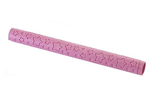 silikomart Wonder Cakes Collection Decorative Pattern Rolling Pin for Cake Decoration, Stars