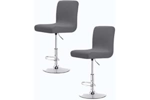 SDNAM Stretch Barhocker Stuhlhussen Bezüge Barstuhlbezug mit Rückenlehne 2/4/6 Stück Hussen für Barhocker Waschbarer Bar Stuhl-Abdeckung Passend,für Café Schemel Hohe Barhocker Stuhl Bezüge (Color : #32,