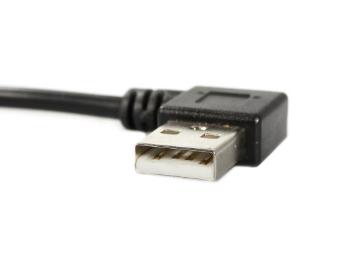 COM-FOUR® USB 2.0 Verlängerungskabel Stecker / Buchse Adapter 90° gewinkelt 20 cm (Set Rechts/Links) - 4