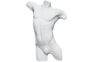 BOVELACCI MANICHINO POLISTIROLO UOMO NUOVO ESPOSITORE BIANCO busto torso sartoriale