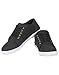 Kraasa Bold Black Canvas Shoes for Men K-9140-BLACK RS.499.00