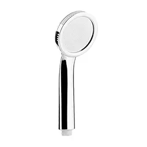 Divik Luxury Bathroom Shower Head//ABS Telephonic Style Hand Shower Head//Handheld High-Pressure Rain Spray and Massage Flow Hand Shower (Standard, Silver)