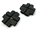 jnt (8 pcs) glass table corners edge for Guard baby protector with extra thick soft Non-toxic and environmentally friendly (10 colours) (black)