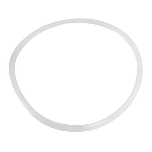 Preisvergleich Produktbild Schnellkochtopf Dichtungsring - TOOGOO(R) weisser O-Ring Transparent Silikon Dichtungsring fuer Schnellkochtopf 28x30cm
