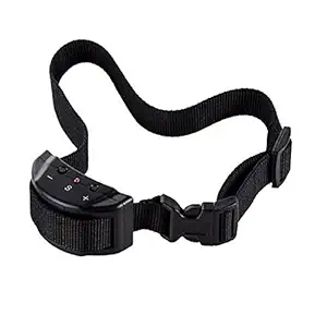 Emily Pets Dog Bark Collar,Collar for Small Dogs with Beep and Vibration,Electric Anti Bark Shock Remote Control with 7 Levels Button Control, Rechargeable Adjustable Sensitivity(Black)