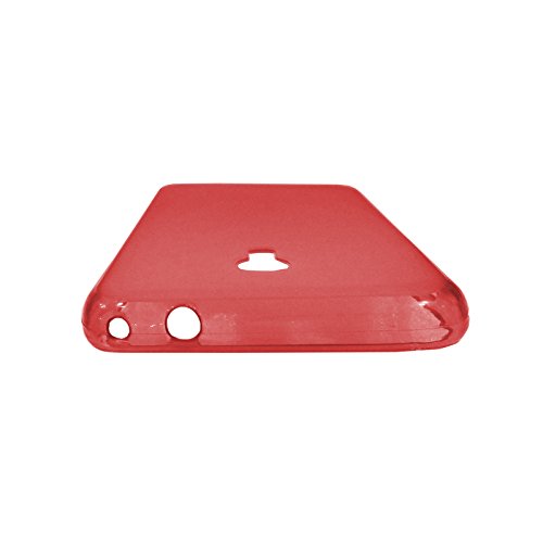 TBOC Pack  Funda de Gel TPU Roja   Protector Pantalla Vidrio Templado para Alcatel Pixi 4  5  4G  Funda de Silicona Ultrafina y Flexible  Protector de pantalla Resistente a Golpes  Ca  das y Ara  azos   No es compatible con el modelo 3G 