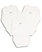 The Essential One - Pack of 3 White Long sleeve Baby Bodysuits / Vests ESS25