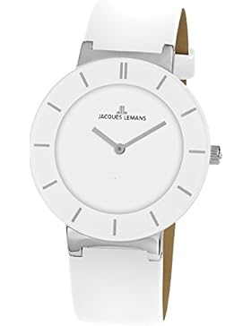 Jacques Lemans Damen-Armbanduhr Monaco Analog Quarz Leder 1-1867B