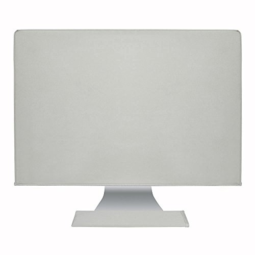 Hermitshell staub und wasserdicht beständige Abdeckung seidig glatte antistatisch mit weichem Samtfutter Schutz hülle Etui für Apple iMac Monitor und Tastatur Farbe: Grau Größe: 21.5"