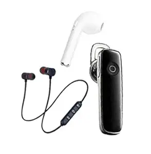 FIER P-3 Wireless Bluetooth In Ear Headset with Mic (Black And White)