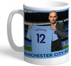 Personalised Football Manager Mug - Manchester City Football Club Manager Personalised Mug