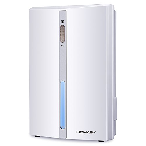 Homasy Luftentfeuchter, Leistungsfähige kleine Peltier Effekt Luftentfeuchter, Raumentfeuchter & Dehumidifier für kleinere Zimmer, Schrank, Keller, Dachgeschoss, Boot gespeichert, RV, Antique Car