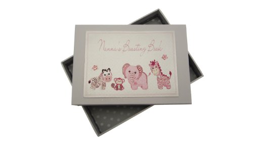 White Cotton Cards Nanna's Boasting Book Tiny Photo Album Toys Range (Pink)