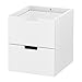 Produktbild Unbekannt IKEA NORDLI Schubladenelement mit 2 Schubladen; für Kommoden; in weiß; (40x45cm)