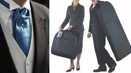 HBCOLLECTION Premium strong travel suit bag cover carrier with side pocket - black