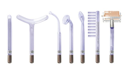 NEW SPA High Frequency Facials D'Arsonval Electrodes Agron 7Pcs