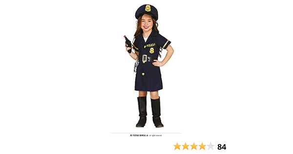 Guirca Costume poliziotta agente carnevale bambina 8570_ 7-9 anni : Amazon.it:  Giochi e giocattoli