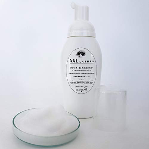 XXL Lashes Foam Cleanser, Shampooing cils, exempt d'huile et d'alcool mousse nettoyante cils, 200 ml taille du Salon