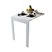Produktbild XIA Wand-Klapptisch Esstisch Home Computer Schreibtisch Laubtisch Schwarz Weiß 2 Größen (Farbe : Weiß, größe : 90 * 60 cm)