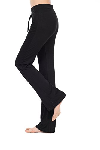 Jogginghose Damen Casual Straight-Bein-Hose mit Tunnelzug für Yoga und Jogger - 3