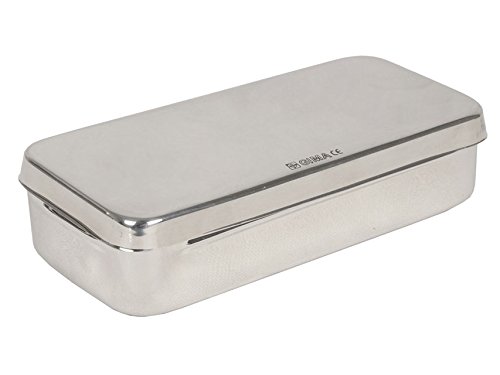 GIMA 26653 Stainless Steel Box, 18 cm Length, 8 cm Width, 4 cm Height