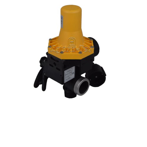 Agora-Tec Pumpen Druckschalter AT-DWv-3 mit Kabel zur Pumpensteuerung für Kreisel-, Tauch- Tiefbrunnenpumpen und Betriebsdruck von 7 bar, AT 003 001 002 - 4