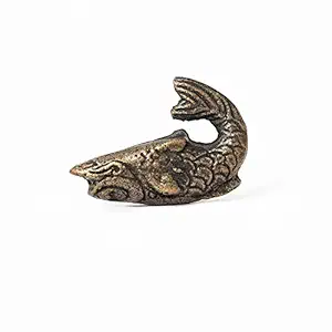 Decokrafts Set of 2 Metal Fish Animal Shape for Kids Room Kitchen Cabinet Cupboard Door Knobs Dresser Wardrobe and Drawer Pull