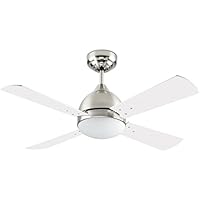 Leds-c4 borneo - Luminaria colgante con ventilador borneo e27 2x13/60w niquel