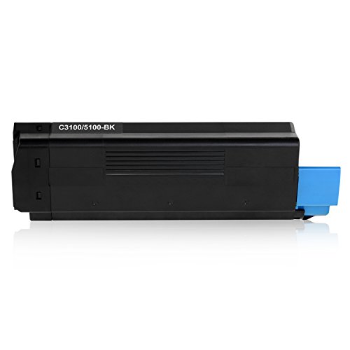 4 Toner kompatibel zu OKI C3100, C3200, C5100, C5200, C5250, C5300, C5400, C5450, C5510 – Schwarz 6.000 Seiten, Color je 6.000 Seiten - 2