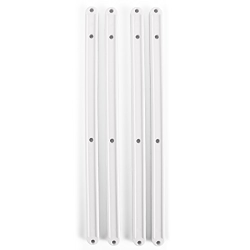 SurePromise One Stop Solution for Sourcing Guía de cajón armarios Plástico Longitud 30cm Color Blanco (4 Unidades)