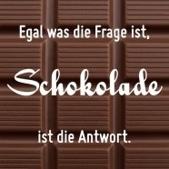 Sticky Jam Magnet Egal was die Frage ist Schokolade ist die Antwort