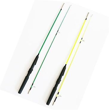 Sea Fishing Rod Fly Rod Ice Fishing Rod Plastic 135cm Ice Fishing Rod with Reel Hook Float FT13 , green