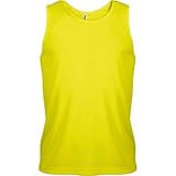 Camiseta deportiva transpible de tirantes de secado fácil.