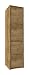 Produktbild Drehtürenschrank / Kleiderschrank Selun 06, Farbe: Eiche Dunkelbraun - 197 x 50 x 43 cm (H x B x T)