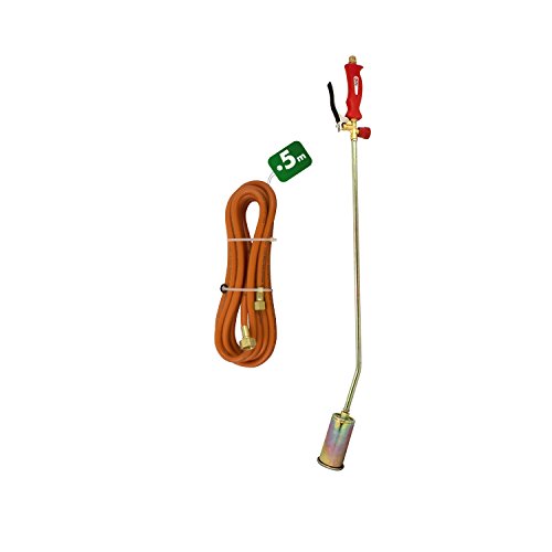 Preisvergleich Produktbild Unkrautbrenner + Schlauch 5 Meter - Orange