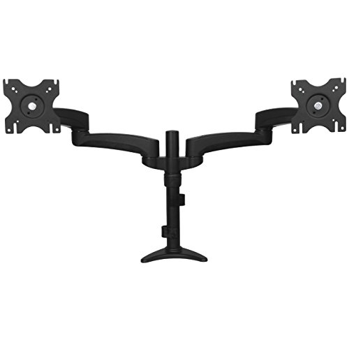 StarTech.com Dual Monitorhalterung mit verstellbaren Armen - Monitor Tischhalterung (12 bis 24") höhenverstellbar mit Kabelführung