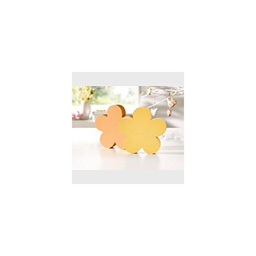 Deko-Blume „Pure“ im 2er Set in sattem Orange und Gelb - 2